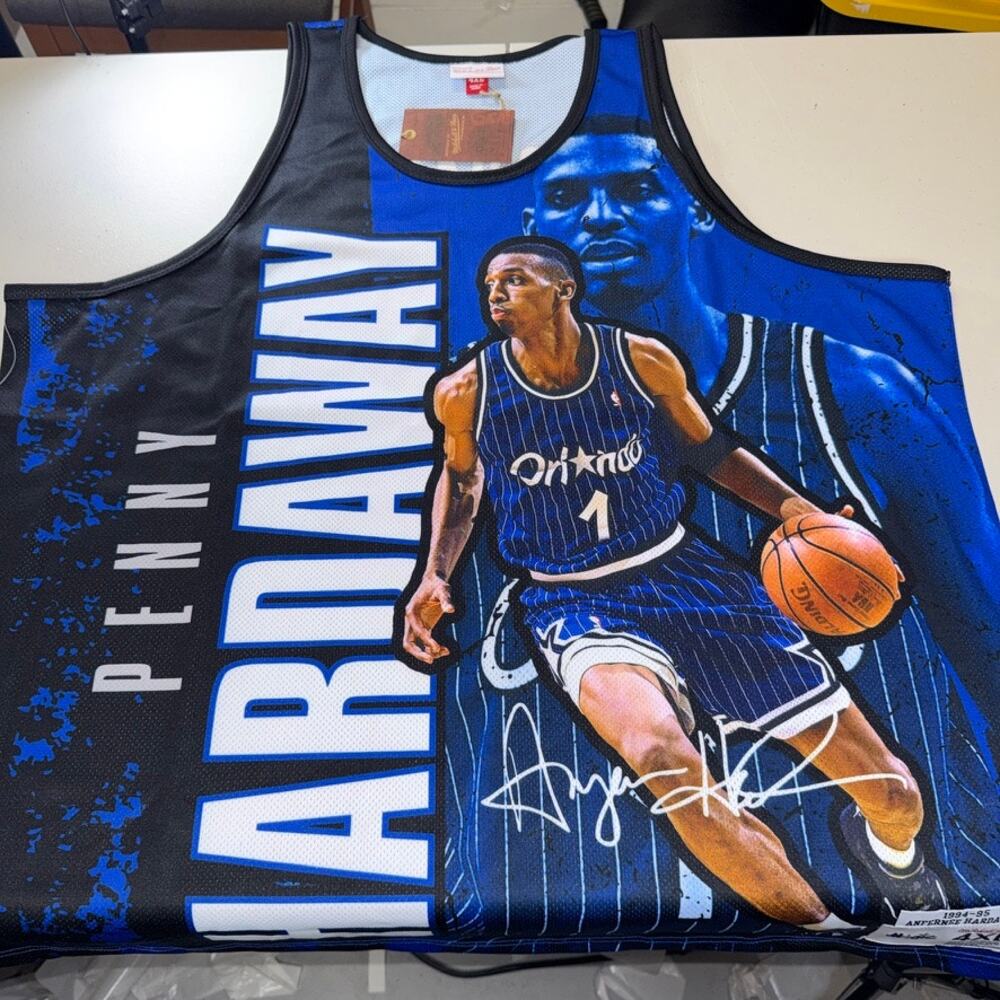 Penny Hardaway Orlando Magic Mitchell & Ness NBA Player Burst Mesh Tank 4XL NWT*
